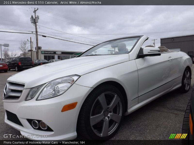 Arctic White / Almond/Mocha 2011 Mercedes-Benz E 550 Cabriolet