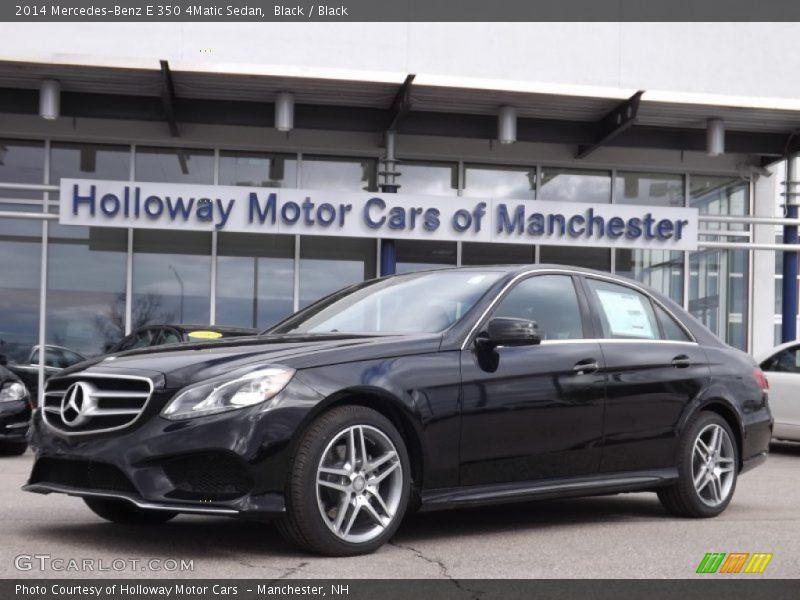Black / Black 2014 Mercedes-Benz E 350 4Matic Sedan