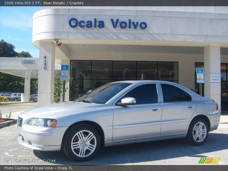 Silver Metallic / Graphite 2008 Volvo S60 2.5T