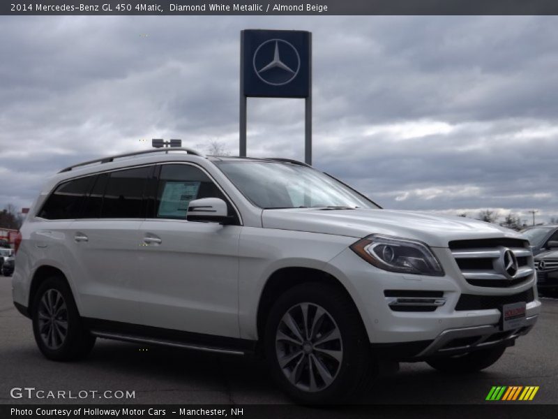 Diamond White Metallic / Almond Beige 2014 Mercedes-Benz GL 450 4Matic