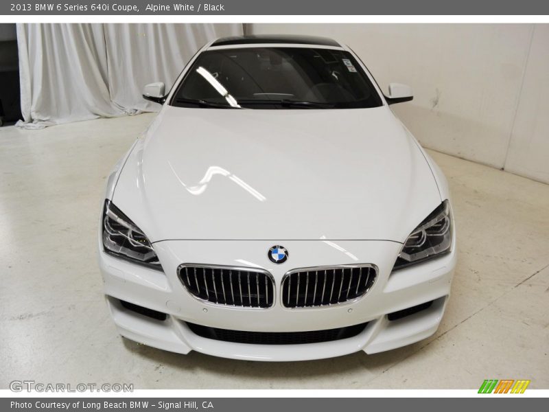 Alpine White / Black 2013 BMW 6 Series 640i Coupe