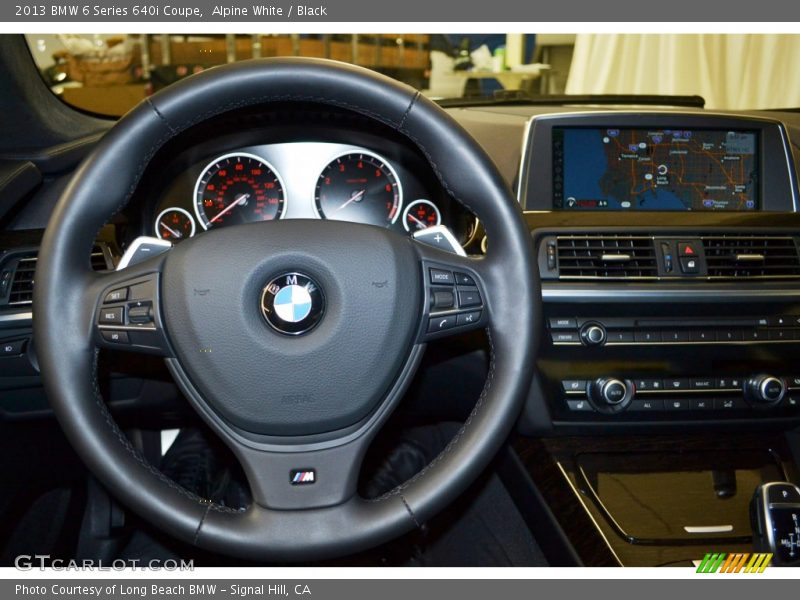 Alpine White / Black 2013 BMW 6 Series 640i Coupe