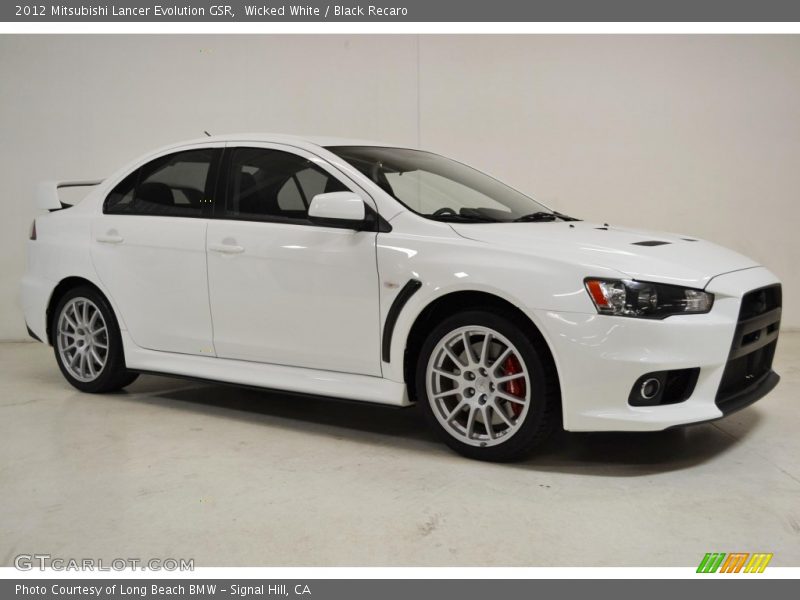 Wicked White / Black Recaro 2012 Mitsubishi Lancer Evolution GSR