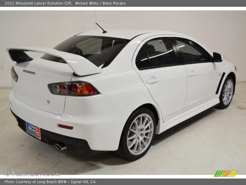 Wicked White / Black Recaro 2012 Mitsubishi Lancer Evolution GSR