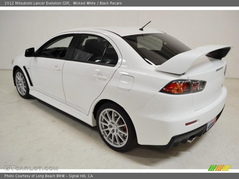 Wicked White / Black Recaro 2012 Mitsubishi Lancer Evolution GSR