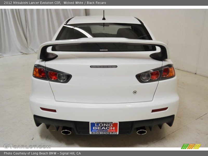 Wicked White / Black Recaro 2012 Mitsubishi Lancer Evolution GSR