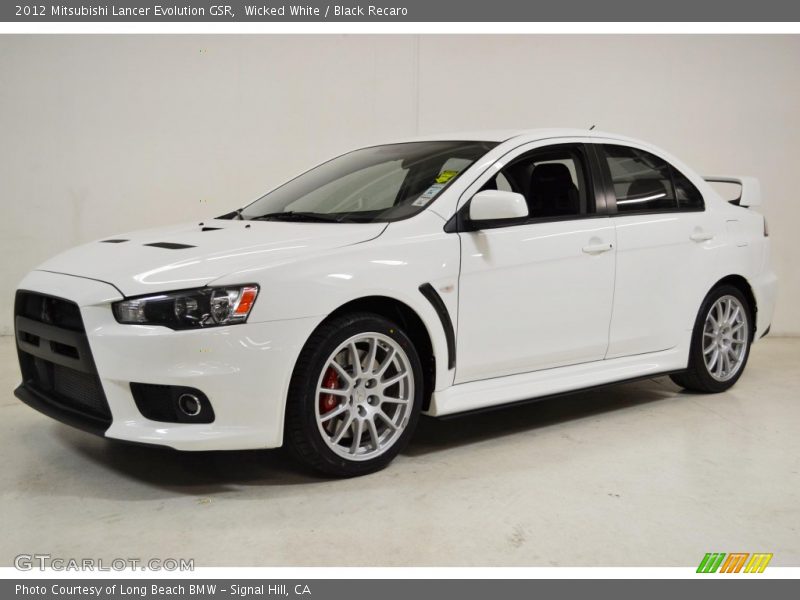Wicked White / Black Recaro 2012 Mitsubishi Lancer Evolution GSR