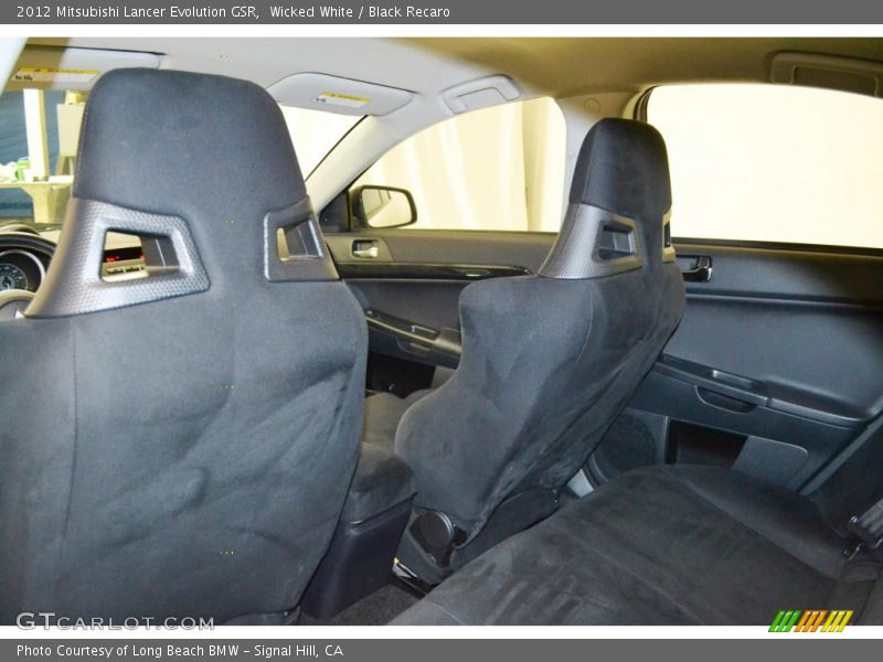 Wicked White / Black Recaro 2012 Mitsubishi Lancer Evolution GSR