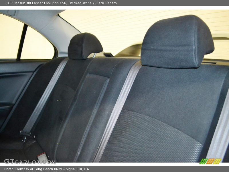 Wicked White / Black Recaro 2012 Mitsubishi Lancer Evolution GSR