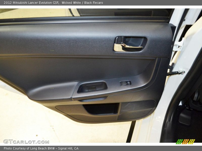 Wicked White / Black Recaro 2012 Mitsubishi Lancer Evolution GSR