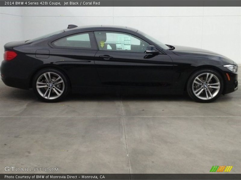 Jet Black / Coral Red 2014 BMW 4 Series 428i Coupe