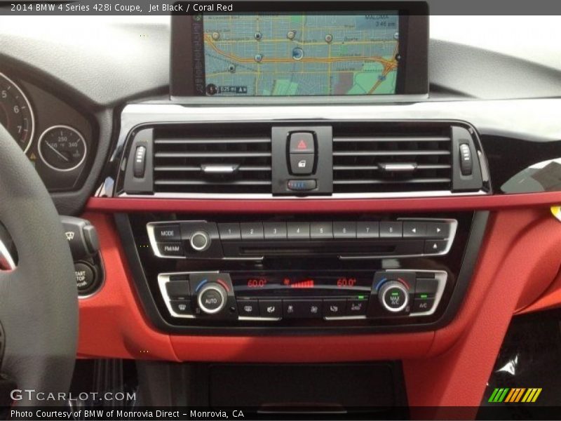 Jet Black / Coral Red 2014 BMW 4 Series 428i Coupe