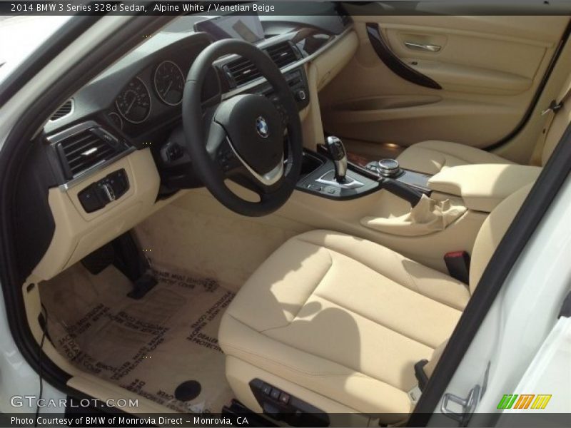 Alpine White / Venetian Beige 2014 BMW 3 Series 328d Sedan