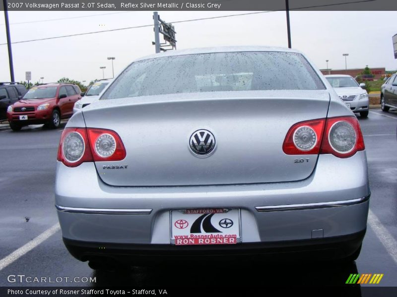 Reflex Silver Metallic / Classic Grey 2007 Volkswagen Passat 2.0T Sedan