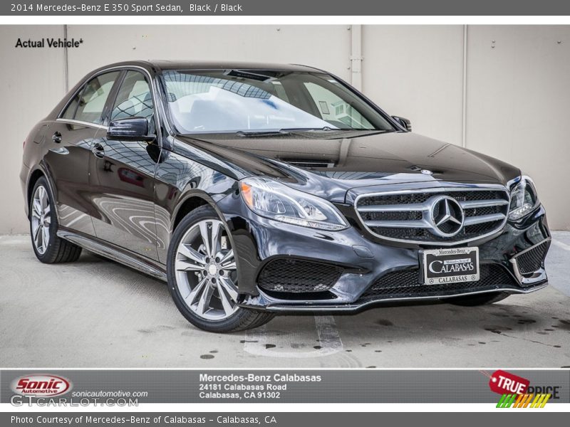 Black / Black 2014 Mercedes-Benz E 350 Sport Sedan