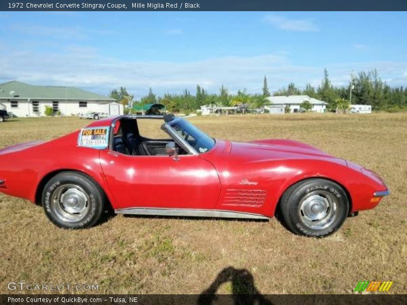 Mille Miglia Red / Black 1972 Chevrolet Corvette Stingray Coupe