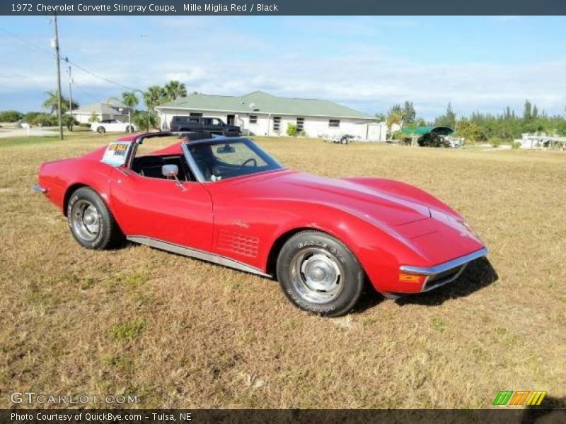  1972 Corvette Stingray Coupe Mille Miglia Red