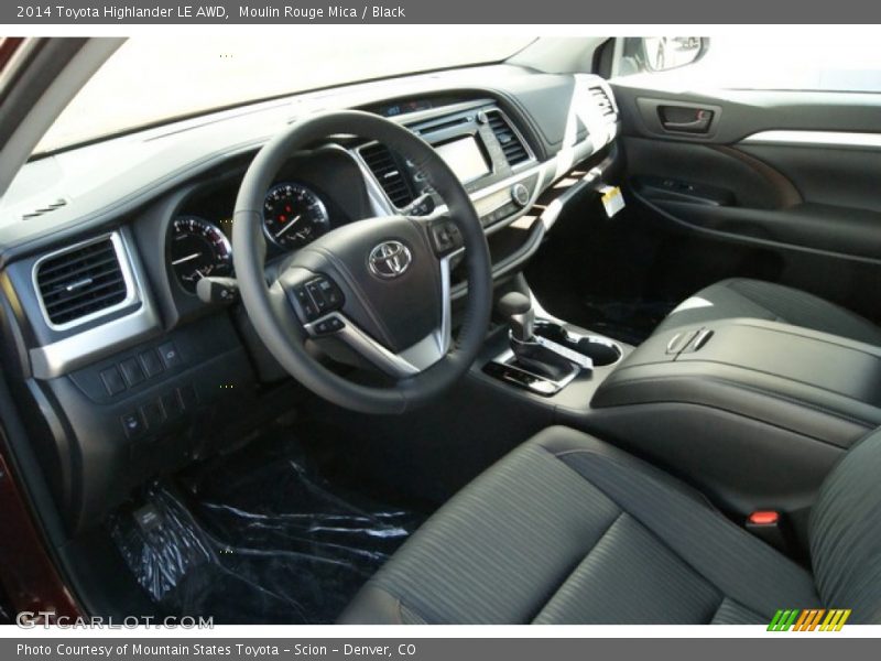  2014 Highlander LE AWD Black Interior