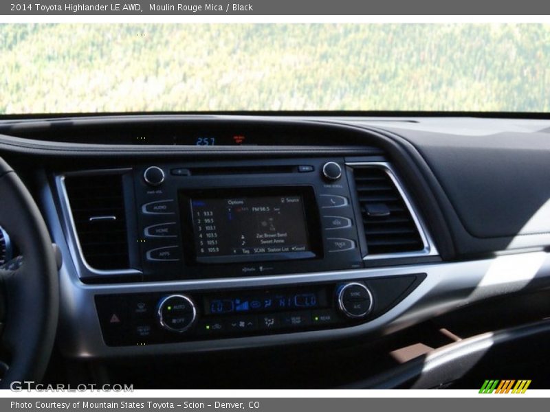 Moulin Rouge Mica / Black 2014 Toyota Highlander LE AWD