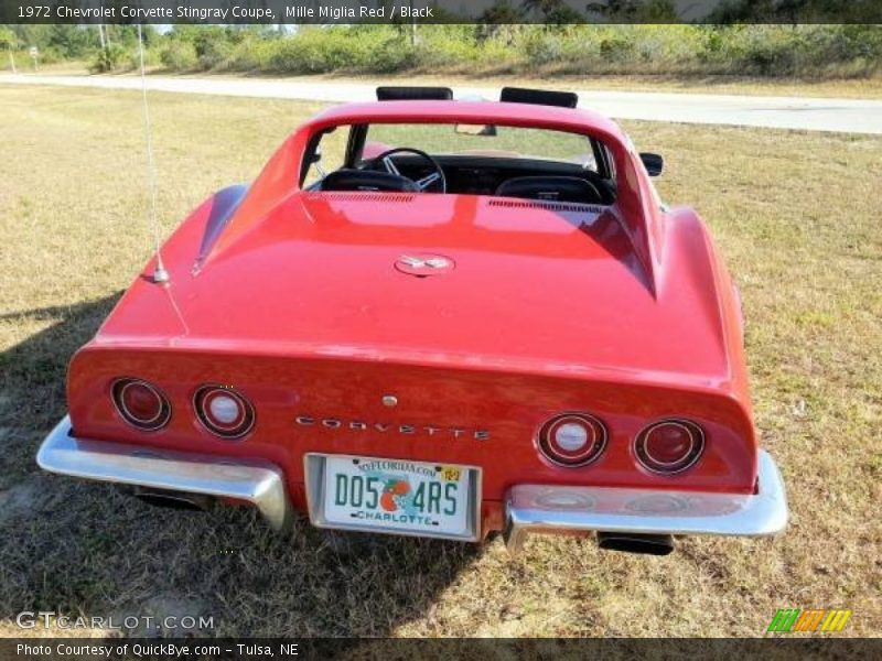 Mille Miglia Red / Black 1972 Chevrolet Corvette Stingray Coupe