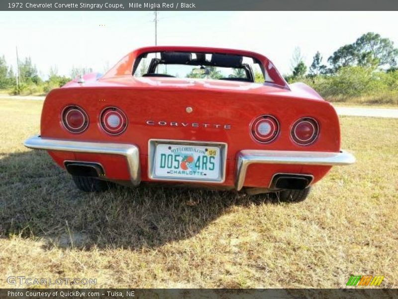 Mille Miglia Red / Black 1972 Chevrolet Corvette Stingray Coupe