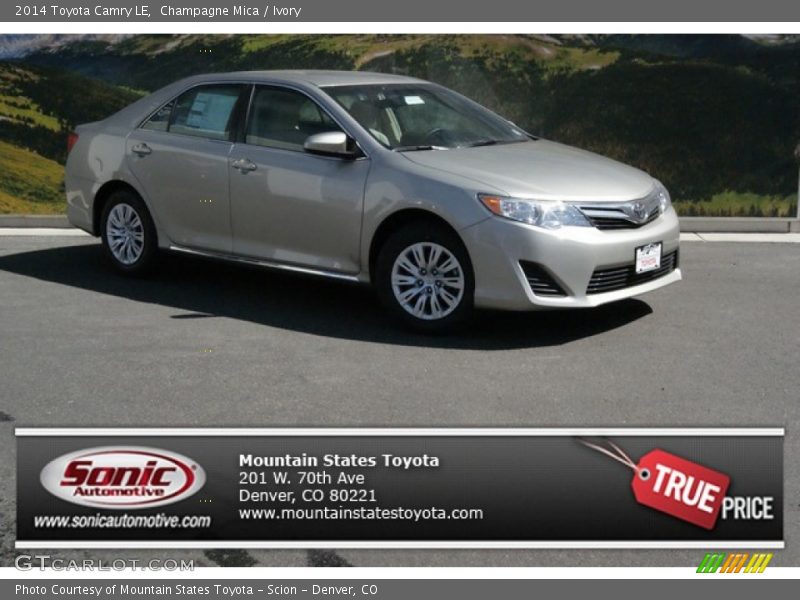 Champagne Mica / Ivory 2014 Toyota Camry LE