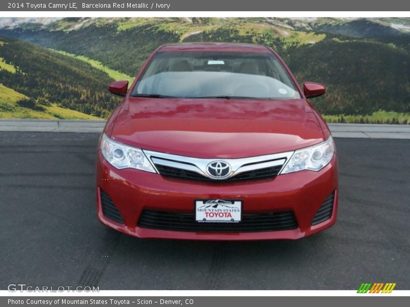 Barcelona Red Metallic / Ivory 2014 Toyota Camry LE