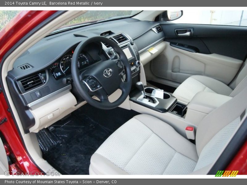 Barcelona Red Metallic / Ivory 2014 Toyota Camry LE