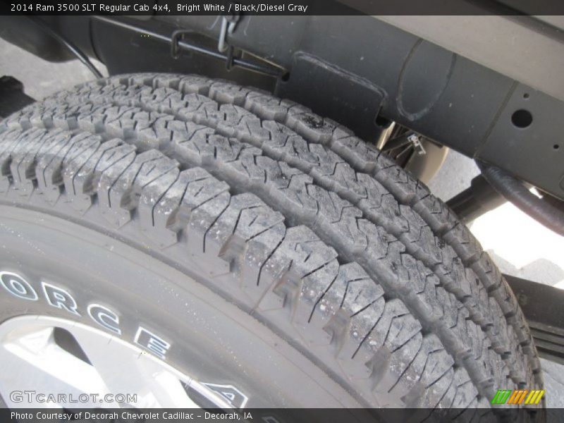Bright White / Black/Diesel Gray 2014 Ram 3500 SLT Regular Cab 4x4