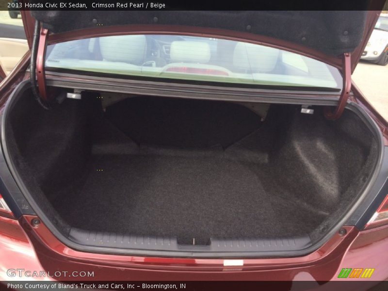 Crimson Red Pearl / Beige 2013 Honda Civic EX Sedan