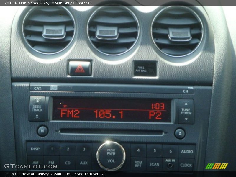 Ocean Gray / Charcoal 2011 Nissan Altima 2.5 S