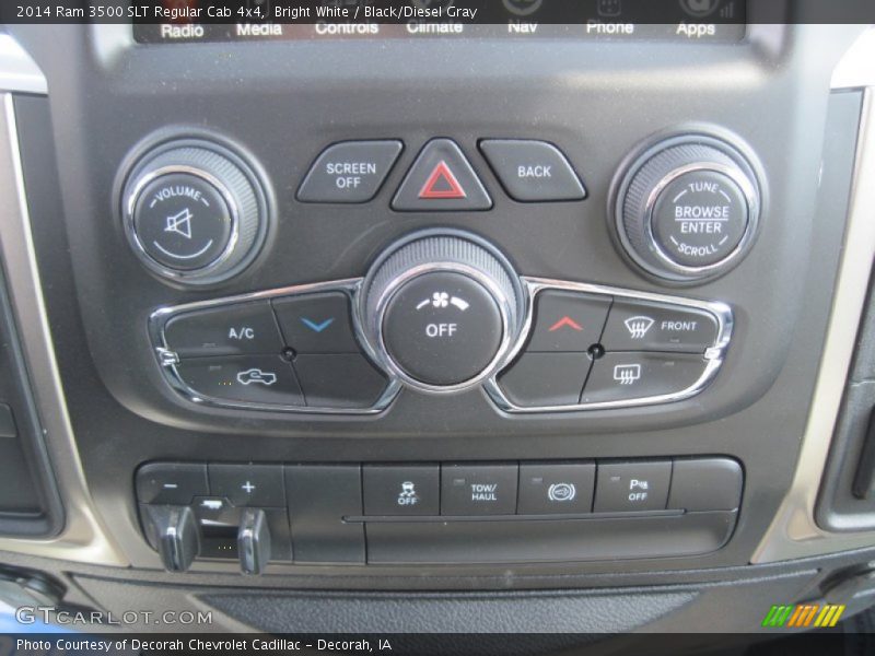 Bright White / Black/Diesel Gray 2014 Ram 3500 SLT Regular Cab 4x4