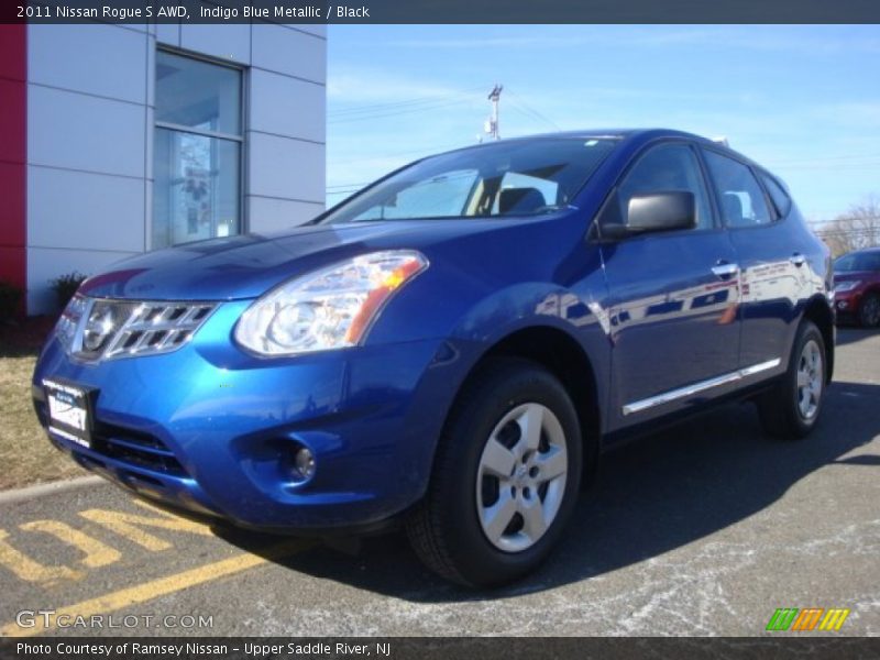 Indigo Blue Metallic / Black 2011 Nissan Rogue S AWD
