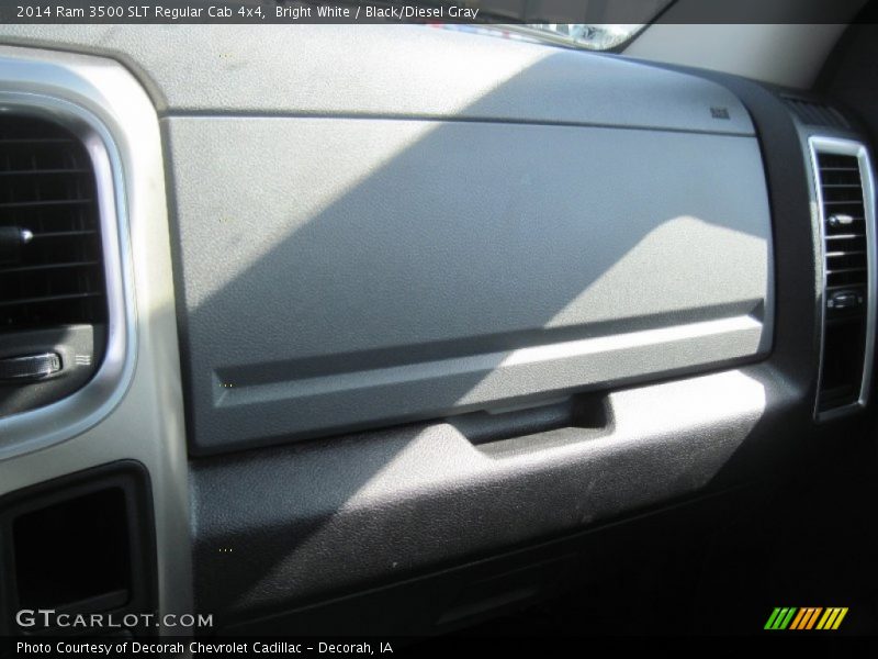 Bright White / Black/Diesel Gray 2014 Ram 3500 SLT Regular Cab 4x4
