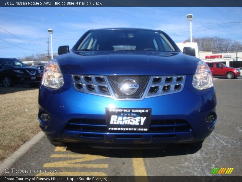 Indigo Blue Metallic / Black 2011 Nissan Rogue S AWD