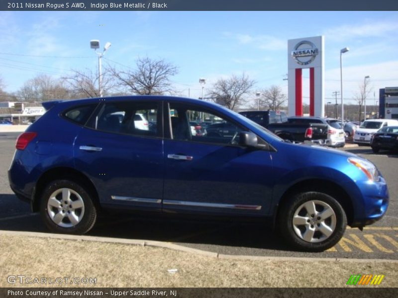 Indigo Blue Metallic / Black 2011 Nissan Rogue S AWD