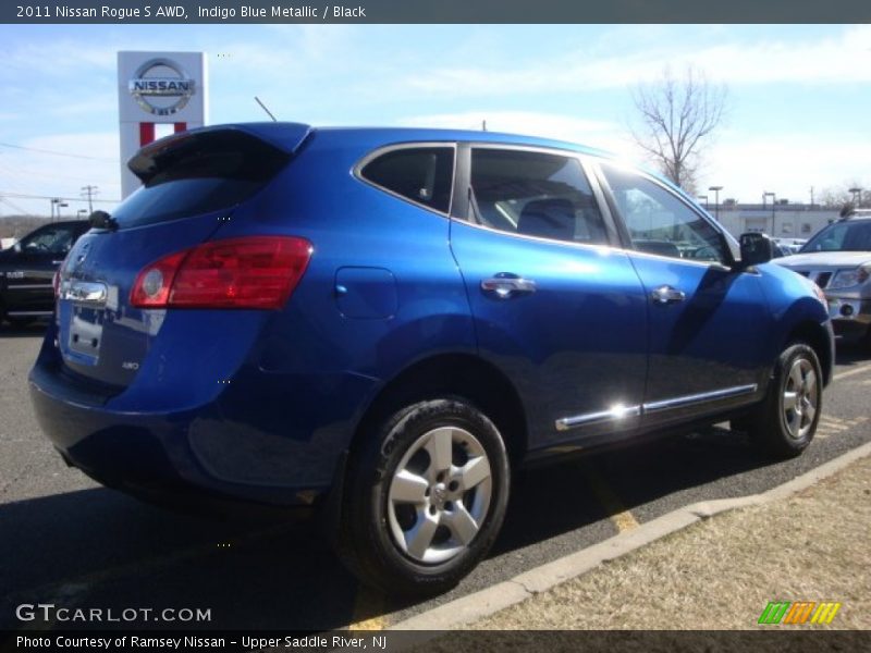 Indigo Blue Metallic / Black 2011 Nissan Rogue S AWD