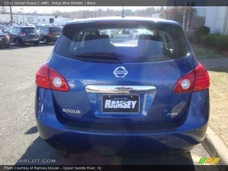 Indigo Blue Metallic / Black 2011 Nissan Rogue S AWD