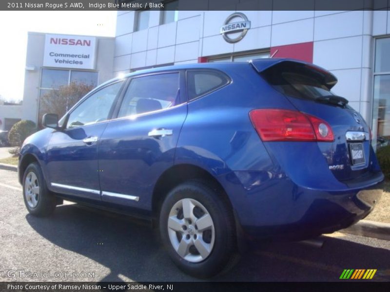 Indigo Blue Metallic / Black 2011 Nissan Rogue S AWD