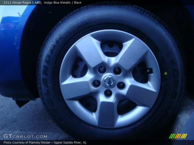 Indigo Blue Metallic / Black 2011 Nissan Rogue S AWD