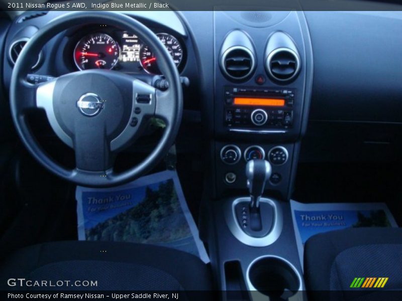 Indigo Blue Metallic / Black 2011 Nissan Rogue S AWD