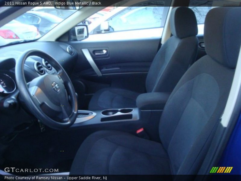 Indigo Blue Metallic / Black 2011 Nissan Rogue S AWD