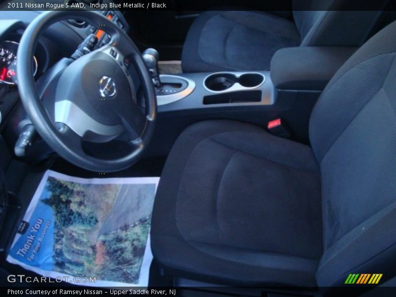 Indigo Blue Metallic / Black 2011 Nissan Rogue S AWD