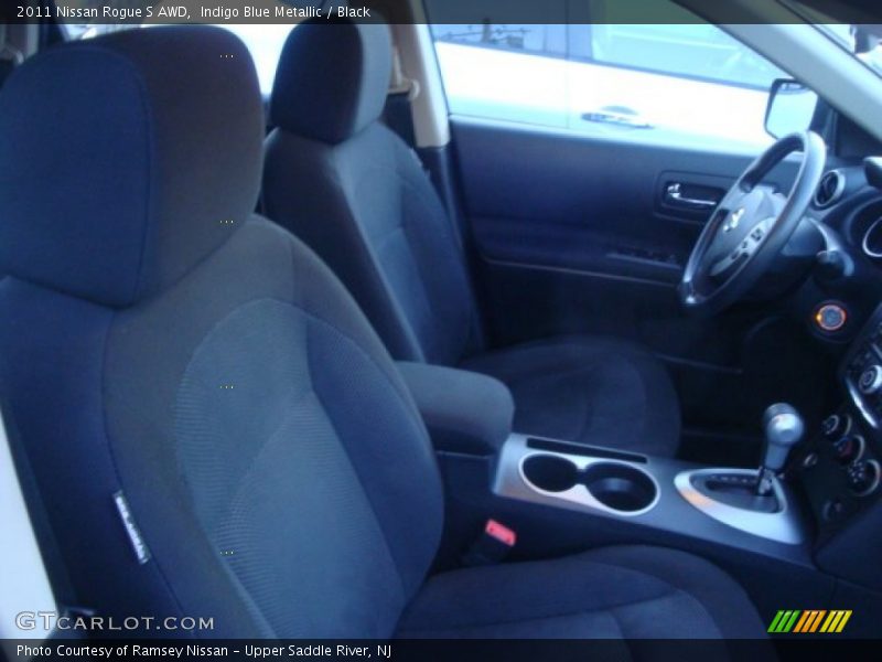 Indigo Blue Metallic / Black 2011 Nissan Rogue S AWD