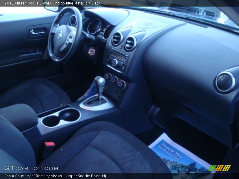 Indigo Blue Metallic / Black 2011 Nissan Rogue S AWD
