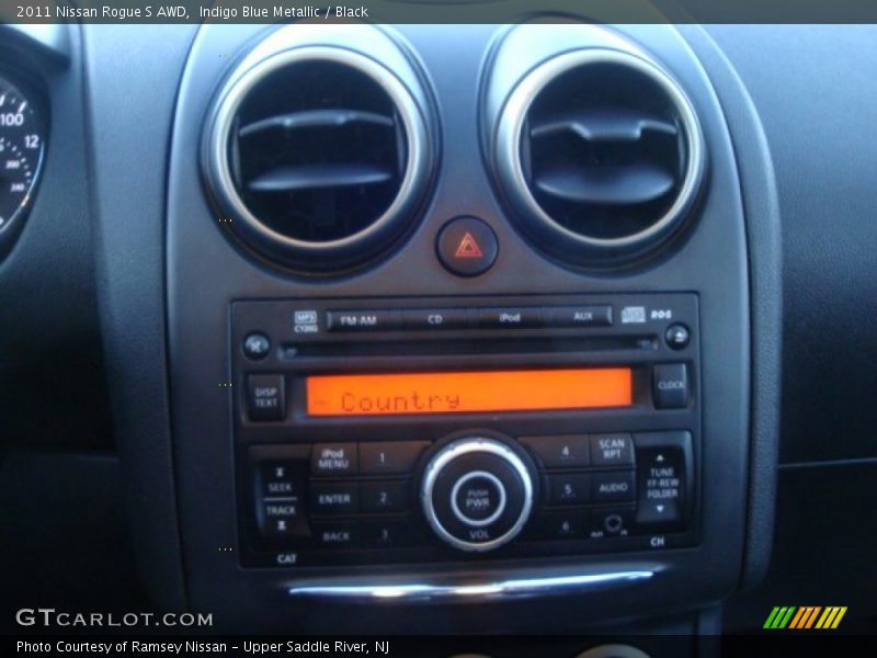 Indigo Blue Metallic / Black 2011 Nissan Rogue S AWD