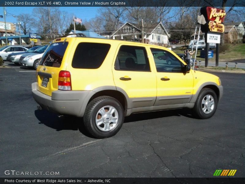 Chrome Yellow / Medium Graphite 2002 Ford Escape XLT V6 4WD