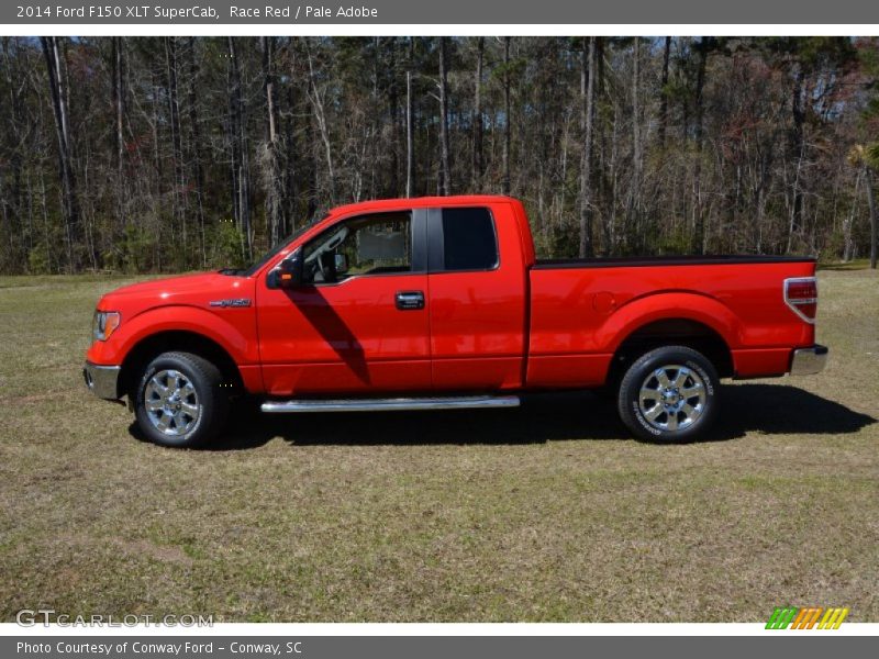 Race Red / Pale Adobe 2014 Ford F150 XLT SuperCab