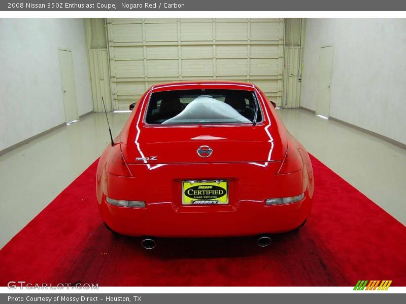 Nogaro Red / Carbon 2008 Nissan 350Z Enthusiast Coupe