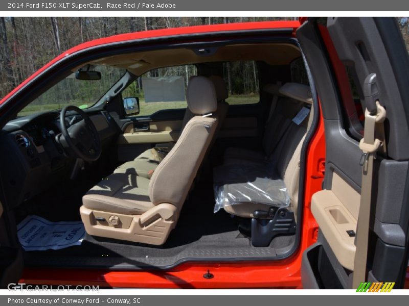 Race Red / Pale Adobe 2014 Ford F150 XLT SuperCab